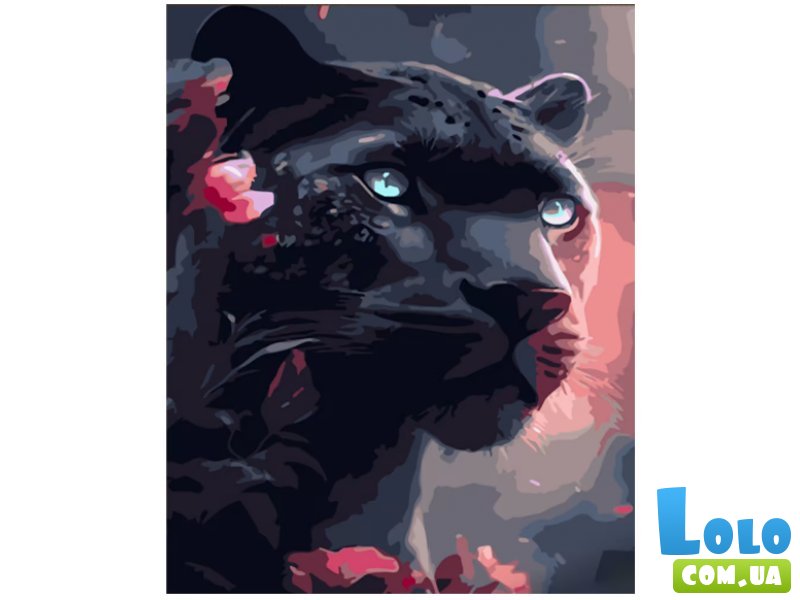 Картина по номерам Черная пантера, Strateg (30х40 см)