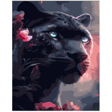 Картина по номерам Черная пантера, Strateg (30х40 см)