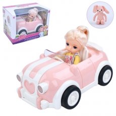 Кукла шарнирная с машиной