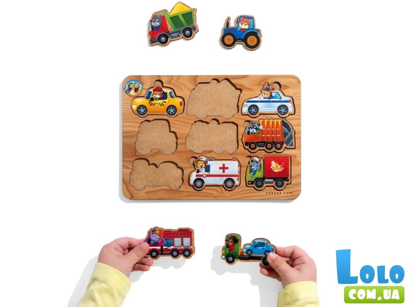 Деревянная рамка-вкладыш Транспорт, Ubee