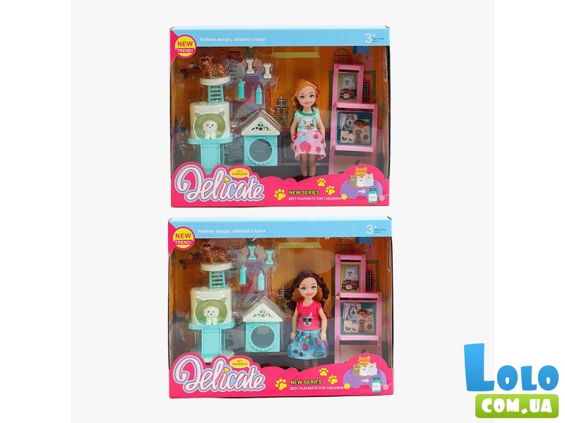 Кукла с домашними питомцами и аксессуарами (в ассортименте)