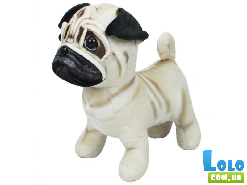 Мягкая игрушка Мопс Марсель, Копиця, 24 см