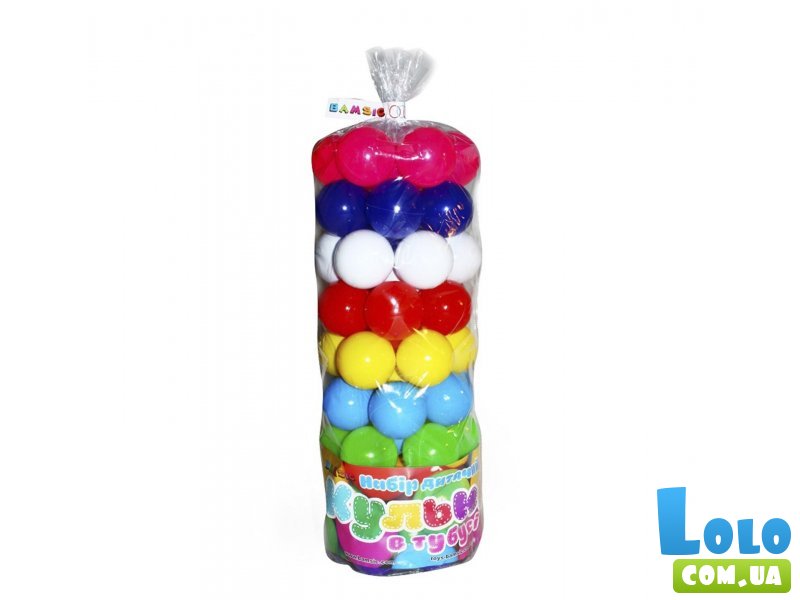 Набор для сухого бассейна Шарики в тубусе, Bamsic
