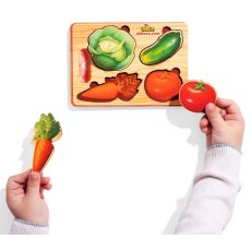 Деревянная рамка-вкладыш Овощи, Ubee