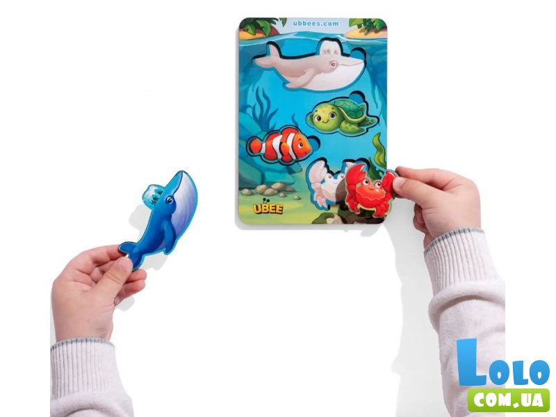 Деревянная рамка-вкладыш Морские животные, Ubee