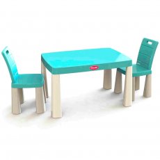 Детский стол со стульями, Doloni (берюзово-белый)