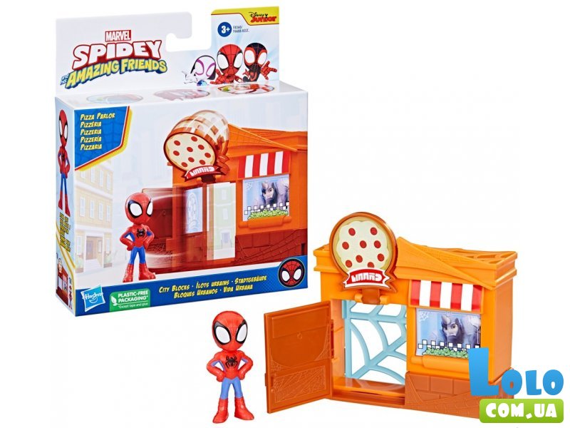 Игровой набор Город из блоков с фигуркой Человека-паука, Hasbro