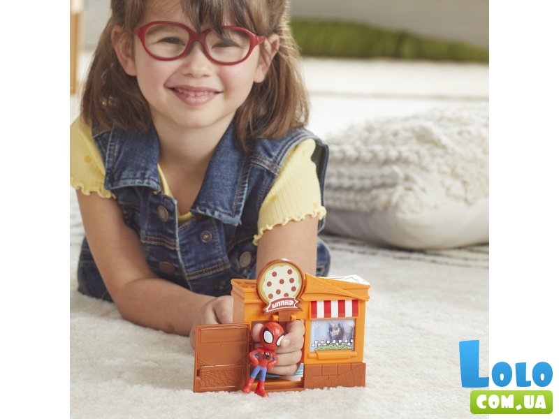 Игровой набор Город из блоков с фигуркой Человека-паука, Hasbro