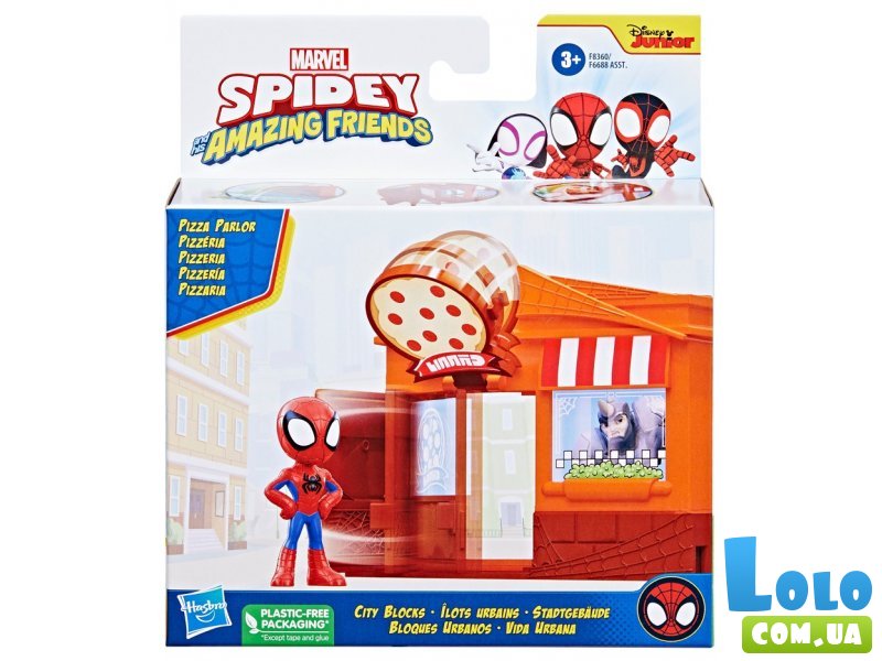 Игровой набор Город из блоков с фигуркой Человека-паука, Hasbro