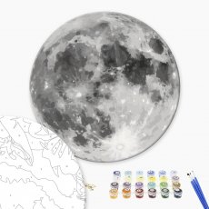 Картина по номерам Луна, Brushme (30 см)