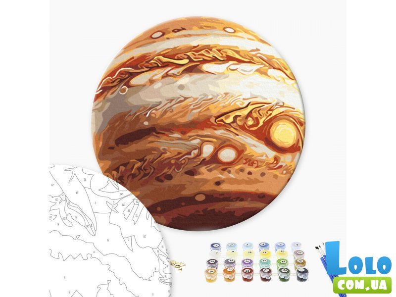 Картина по номерам Юпитер, Brushme (40 см)