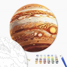 Картина по номерам Юпитер, Brushme (30 см)