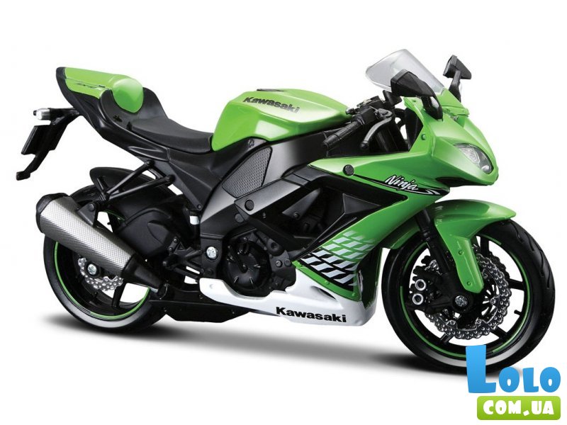 Мотоцикл металлический Kawasaki Ninja ZX-10R, Maisto