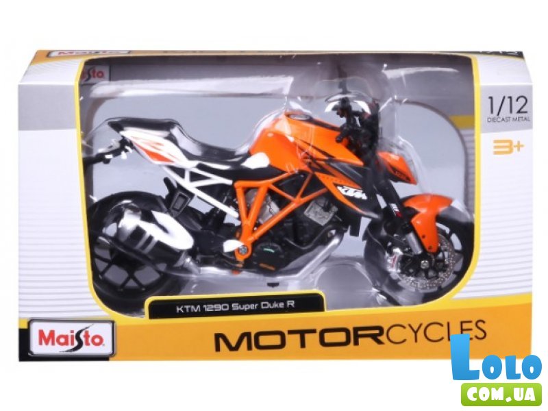 Мотоцикл металлический KTM Super Duke R 1290, Maisto