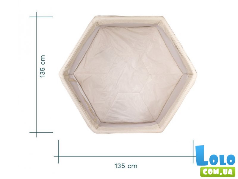 Детский манеж Hexa, Tutti Bambini (бежевый)
