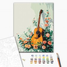 Картина по номерам Цветущая гитара, Brushme (40х50 см)