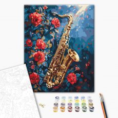 Картина по номерам Цветочный джаз, Brushme (40х50 см)