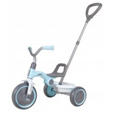 Велосипед складной трехколесный с родительской ручкой Ant Plus, Qplay (light blue)