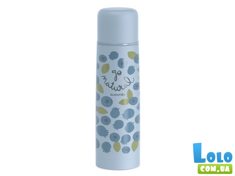Термос Go natural, Suavinex (голубой), 500 мл