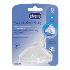 Соска силиконовая медленный поток Natural Feeling, Chicco