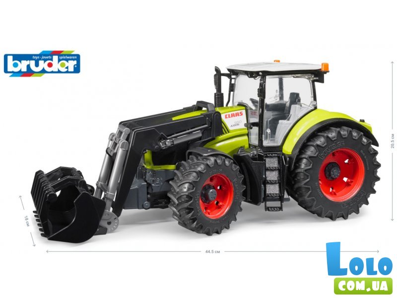 Трактор Claas Axion 950 с погрузчиком, Bruder