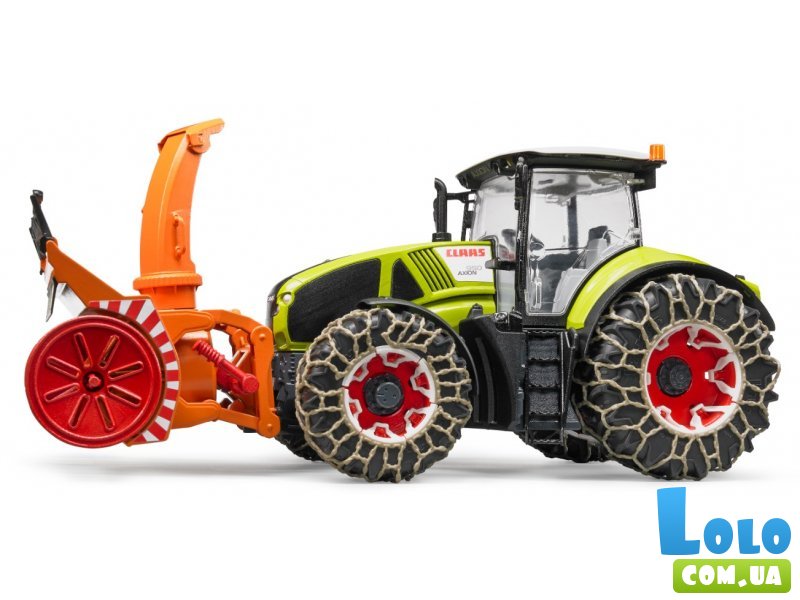 Трактор Claas Axion 950 для уборки снега, Bruder