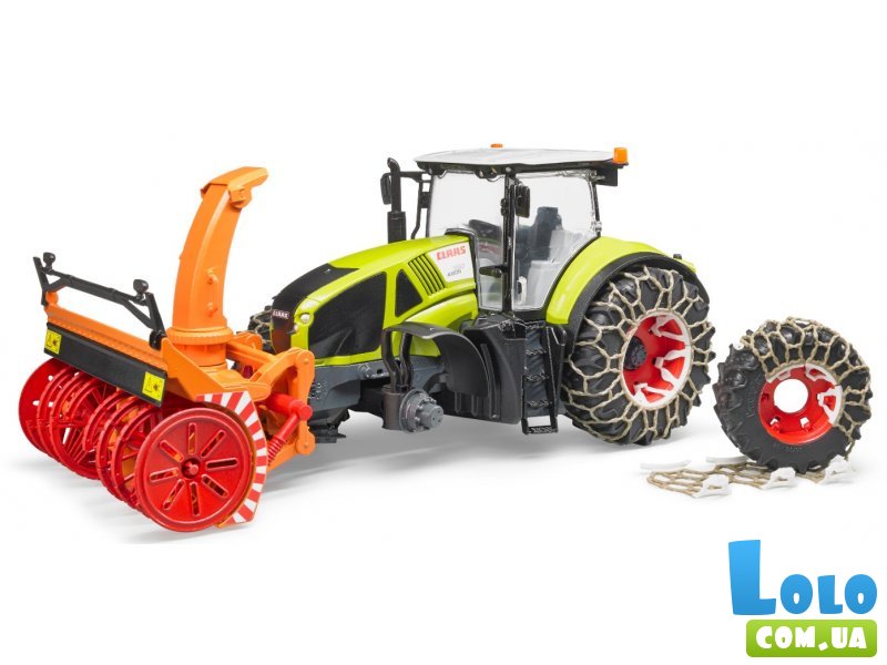 Трактор Claas Axion 950 для уборки снега, Bruder