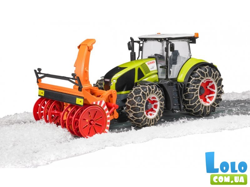 Трактор Claas Axion 950 для уборки снега, Bruder