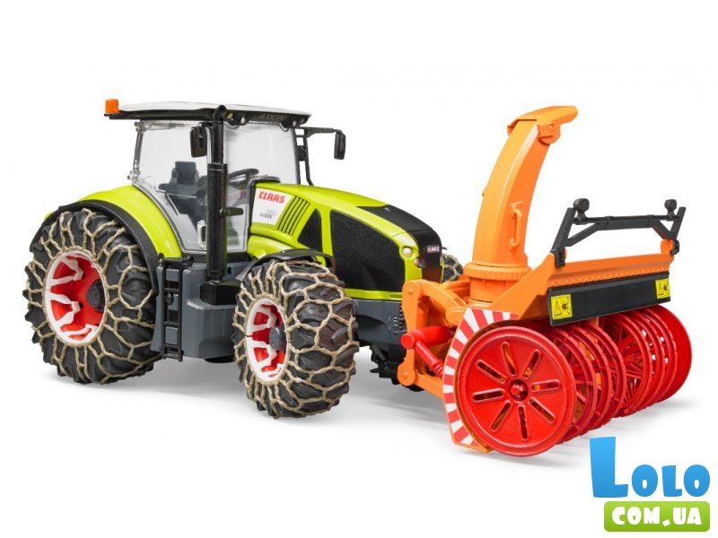 Трактор Claas Axion 950 для уборки снега, Bruder