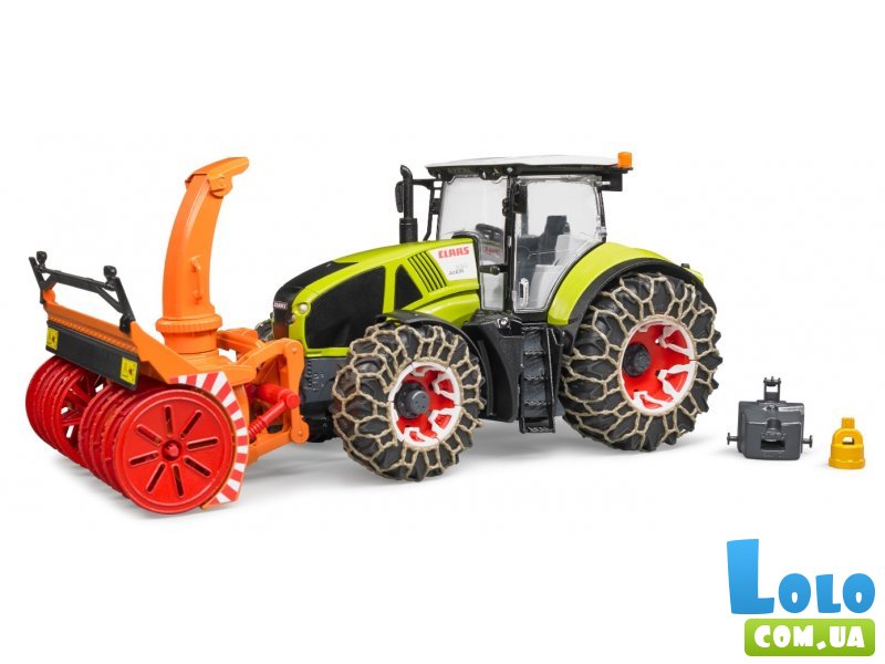 Трактор Claas Axion 950 для уборки снега, Bruder