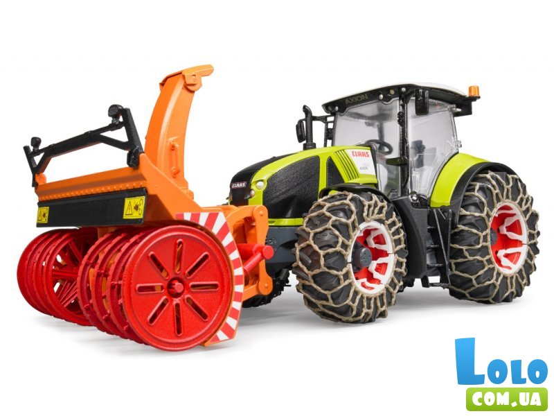 Трактор Claas Axion 950 для уборки снега, Bruder