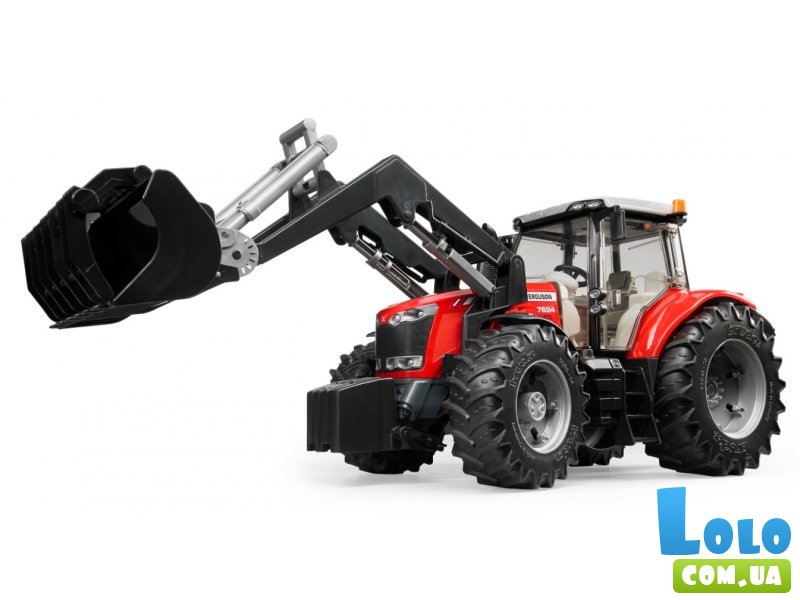 Трактор Massey Ferguson 7624 с передним погрузчиком, Bruder