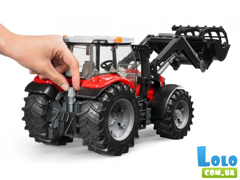 Трактор Massey Ferguson 7624 с передним погрузчиком, Bruder