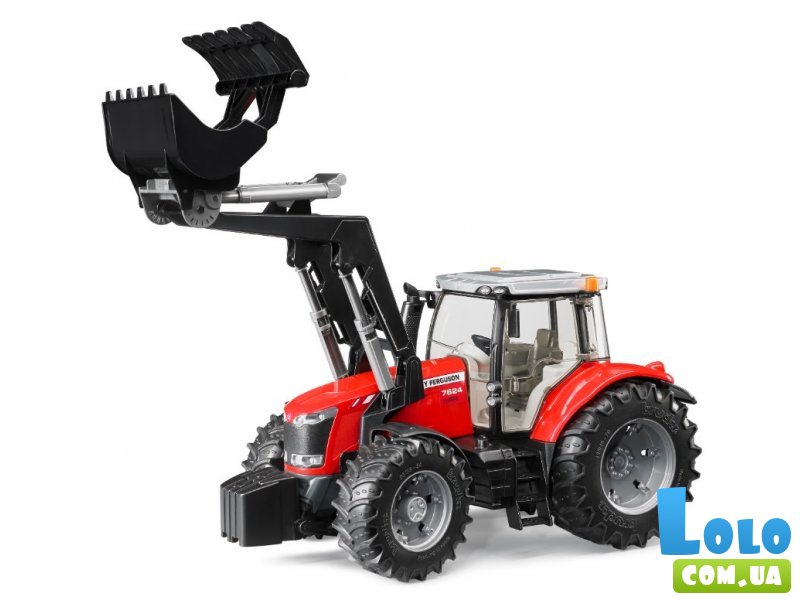 Трактор Massey Ferguson 7624 с передним погрузчиком, Bruder