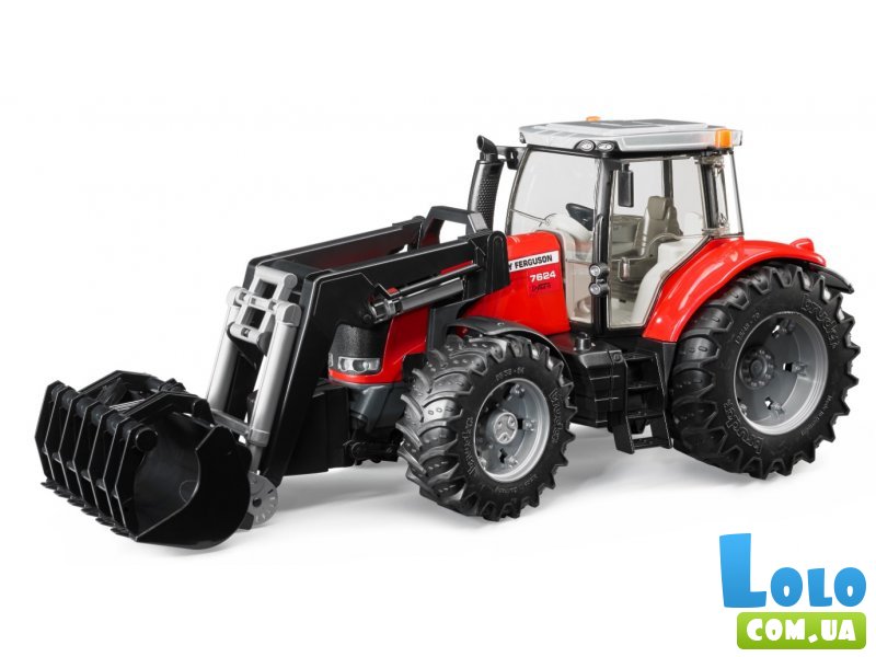 Трактор Massey Ferguson 7624 с передним погрузчиком, Bruder