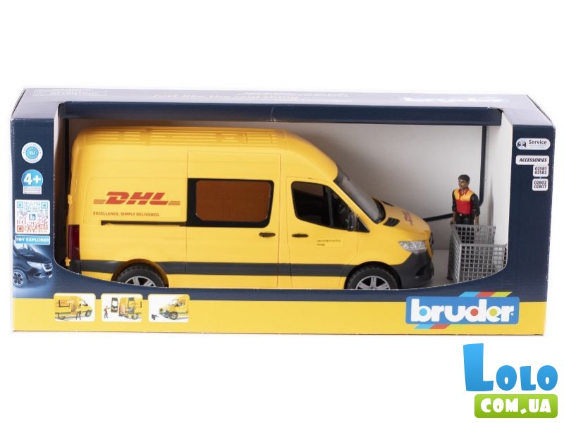 Машина Курьер DHL с фигуркой, Bruder