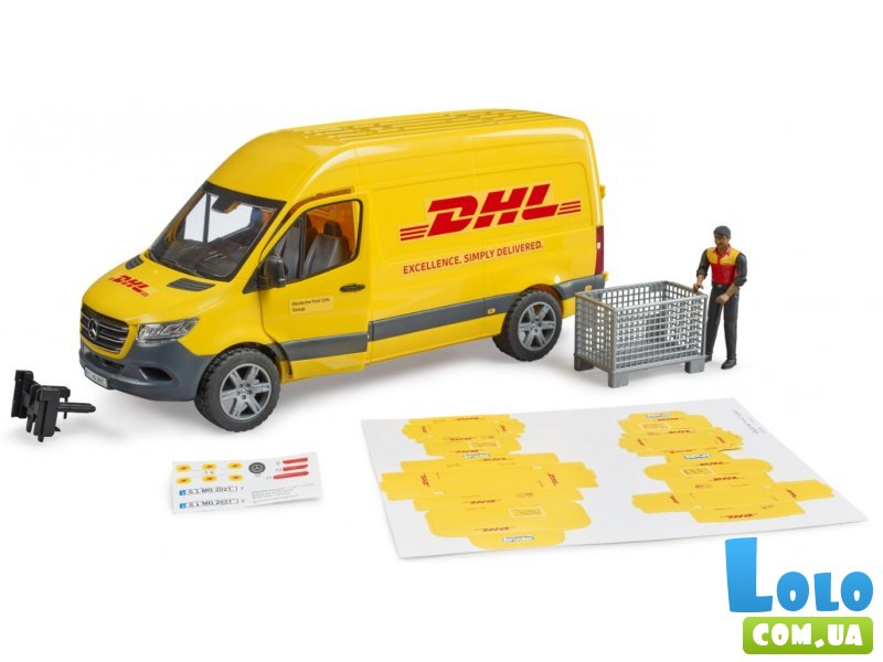 Машина Курьер DHL с фигуркой, Bruder