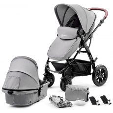 Универсальная коляска 3 в 1 Moov 2, Kinderkraft (moonlight gray)