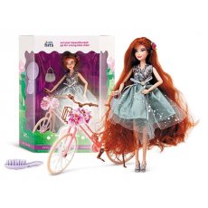 Кукла Emily Romantic с велосипедом