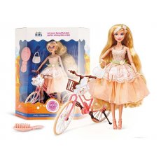 Кукла Emily Romantic с велосипедом