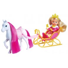 Кукла Эви Зимняя карета с лошадью, Steffi & Evi Love