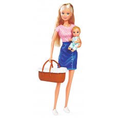 Набор кукол Штеффи Время с малышом с аксессуарами, Steffi & Evi Love