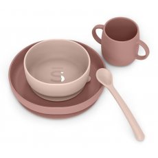 Набор посуды для кормления Colour Essence, Suavinex (розовый)