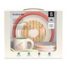 Набор посуды для кормления, Suavinex (розовый)