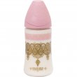 Бутылочка с 3-х позиционной соской Couture, Suavinex (розовый), 270 мл