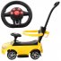 Автомобиль для прогулок - толокар с родительской ручкой, Bambi (желтый)