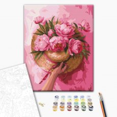 Картина по номерам Шляпа среди цветов, Brushme (40х50 см)