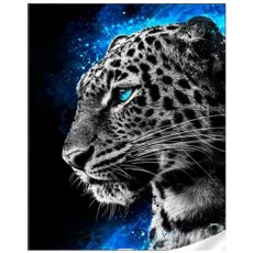 Алмазная мозаика Величественный леопард, Strateg (30х40 см)