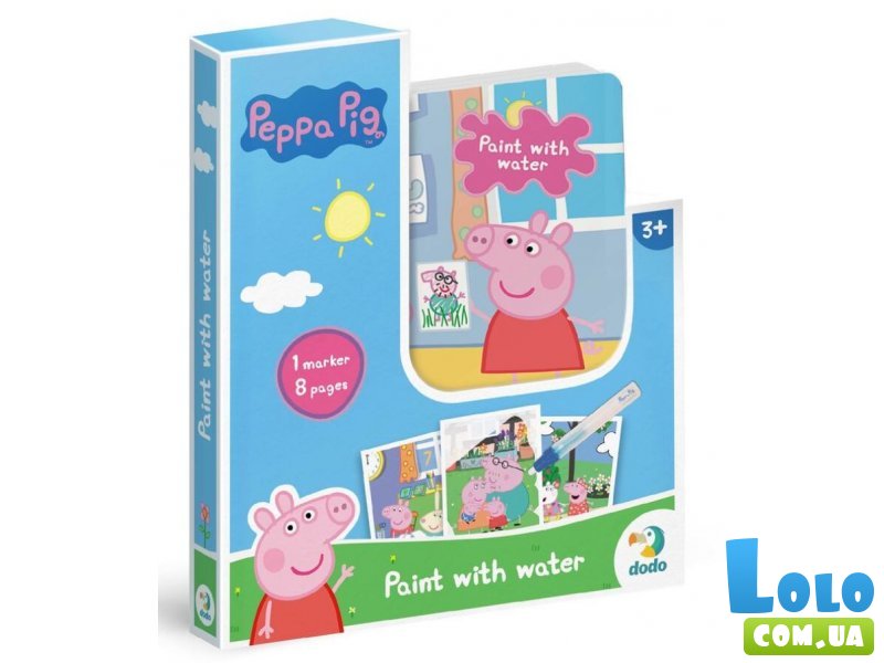 Книга Водные раскраски Peppa Pig, DoDo