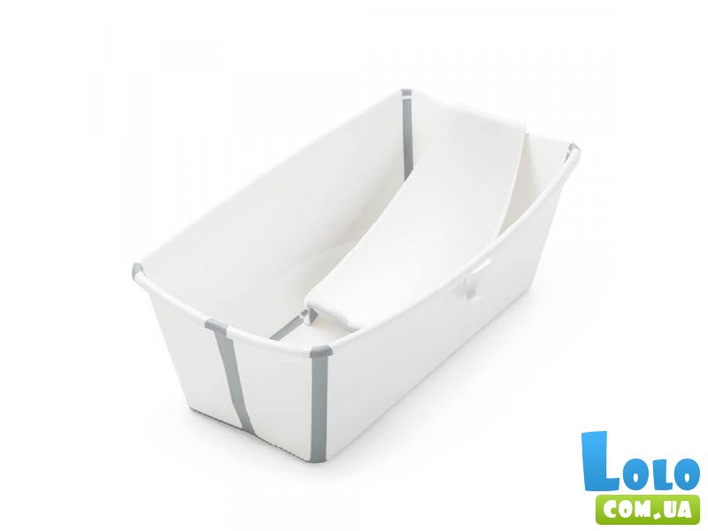 Детская складная ванная с адаптером Flexi Bath, Stokke (белая)